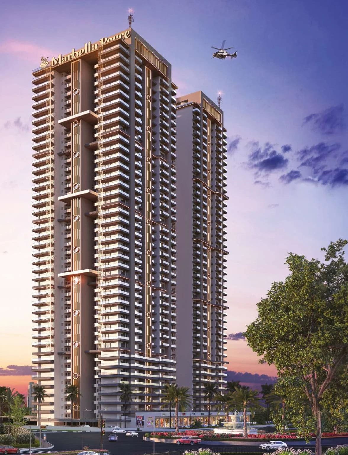 marbella twin tower detials